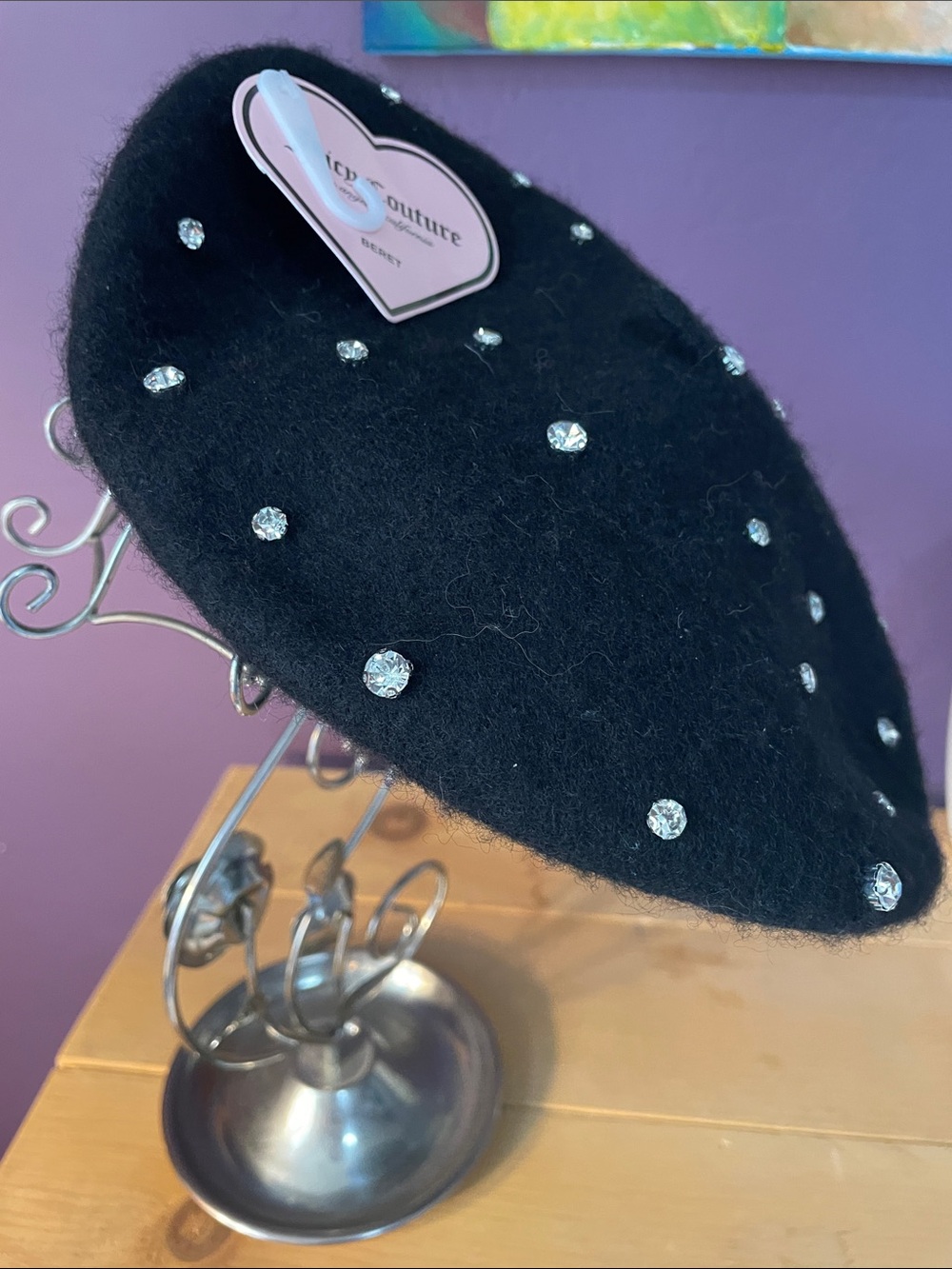 NWT JUICY COUTURE WOOL BLEND DIAMOND BERET